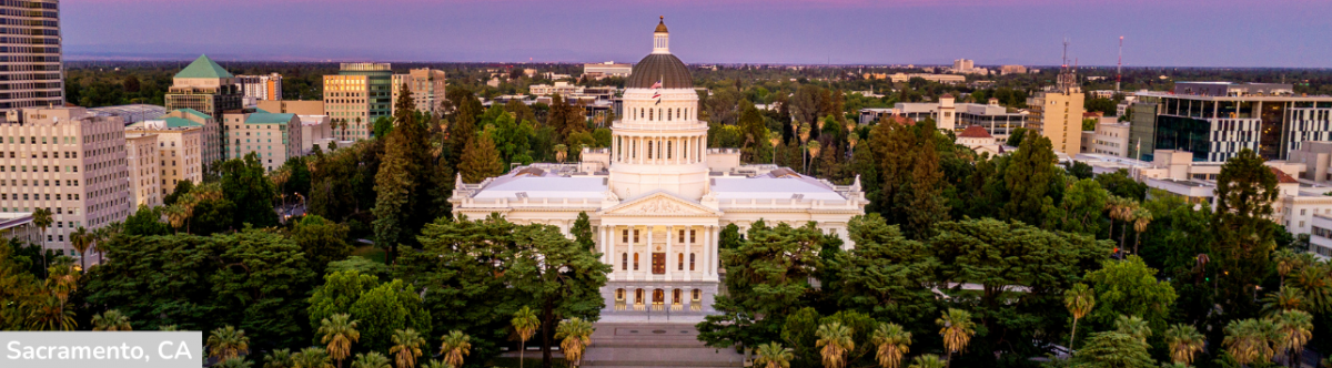 Photo of the Capitol Building in Sacramento, CA